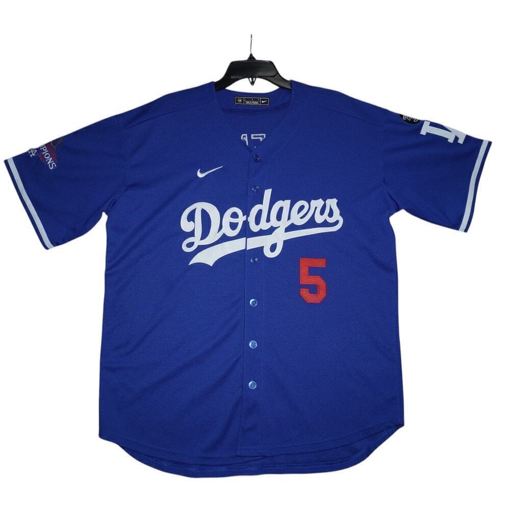Nike Los Angeles Dodgers Freddie Freeman #5 Jersey L 2024 World Series Patch